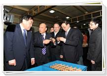 中國紡織工業聯合會王天凱會長、高勇副會長、徐文英副會長視察同和公司，并與崔桂生董事長親切交流